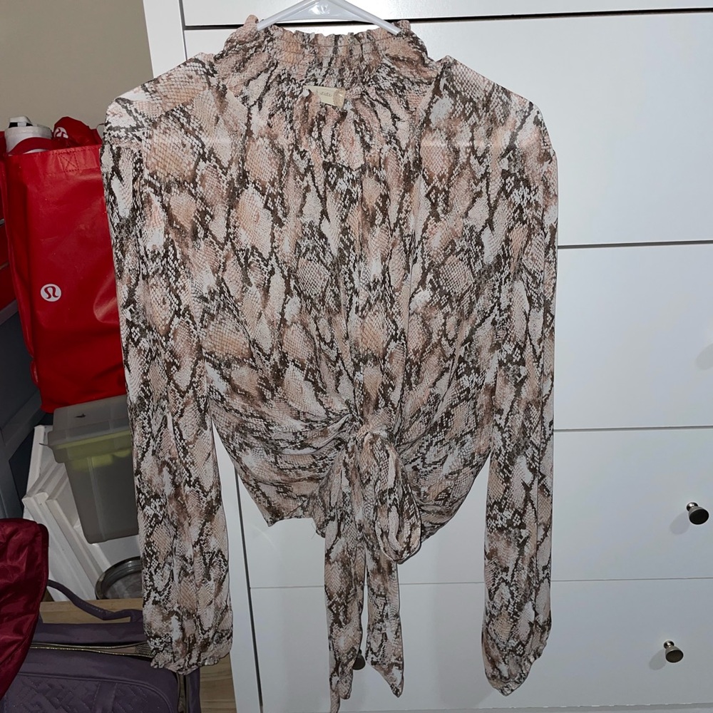 Snakeskin blouse
